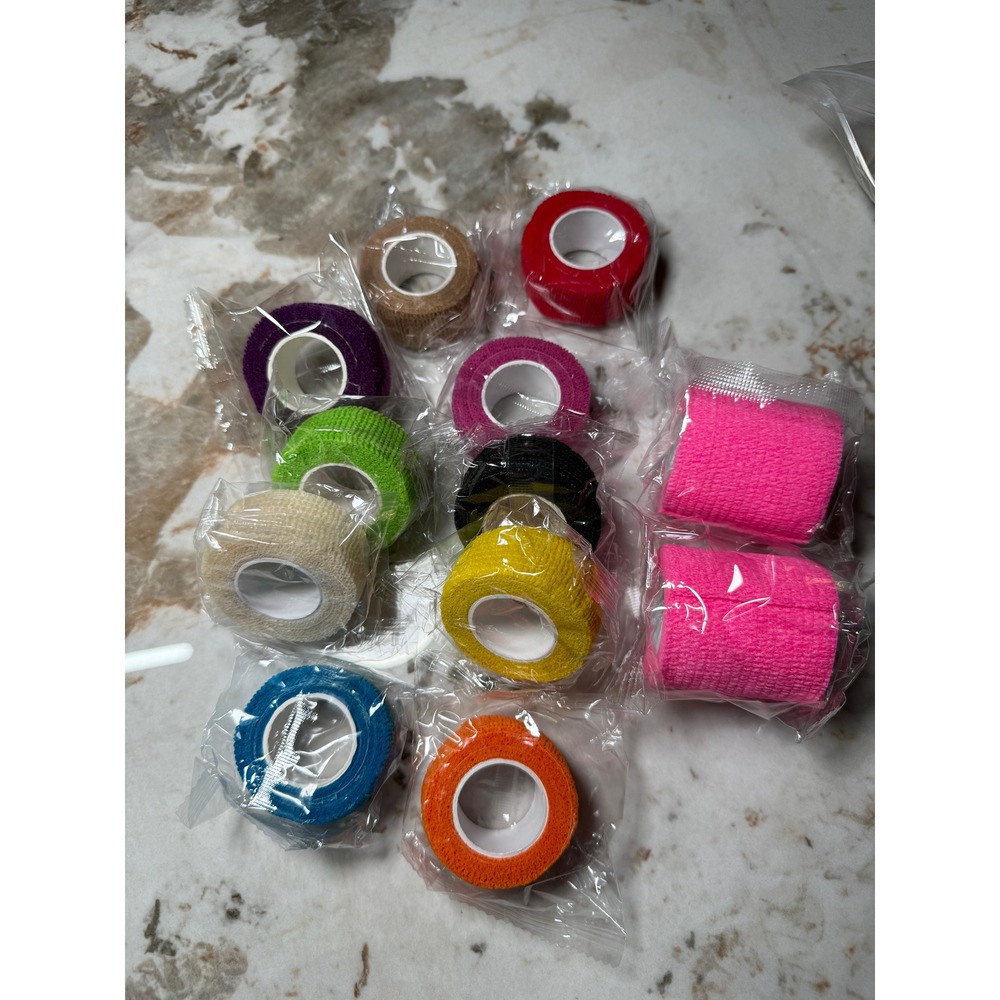 12 Pack Self Adherent Cohesive Bandage Rolls Various, Athletic Tape